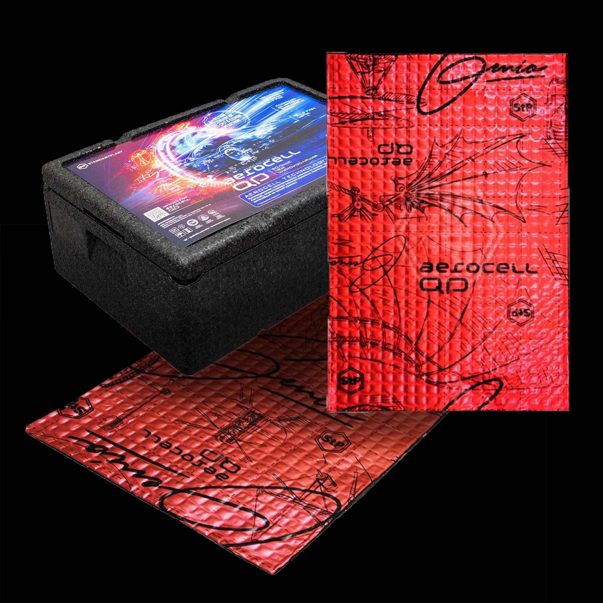 制振材-AEROCELL Genio 赤紅版(片)